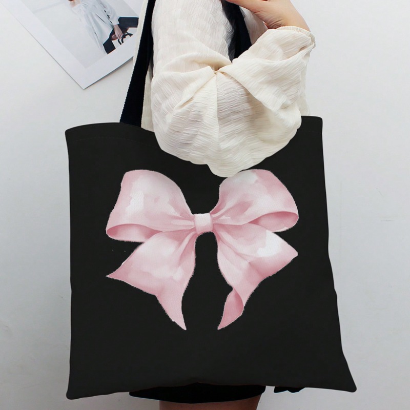 Women Bags For Work - ROMWE Kawaii Yay Desen Kanvas Omuz