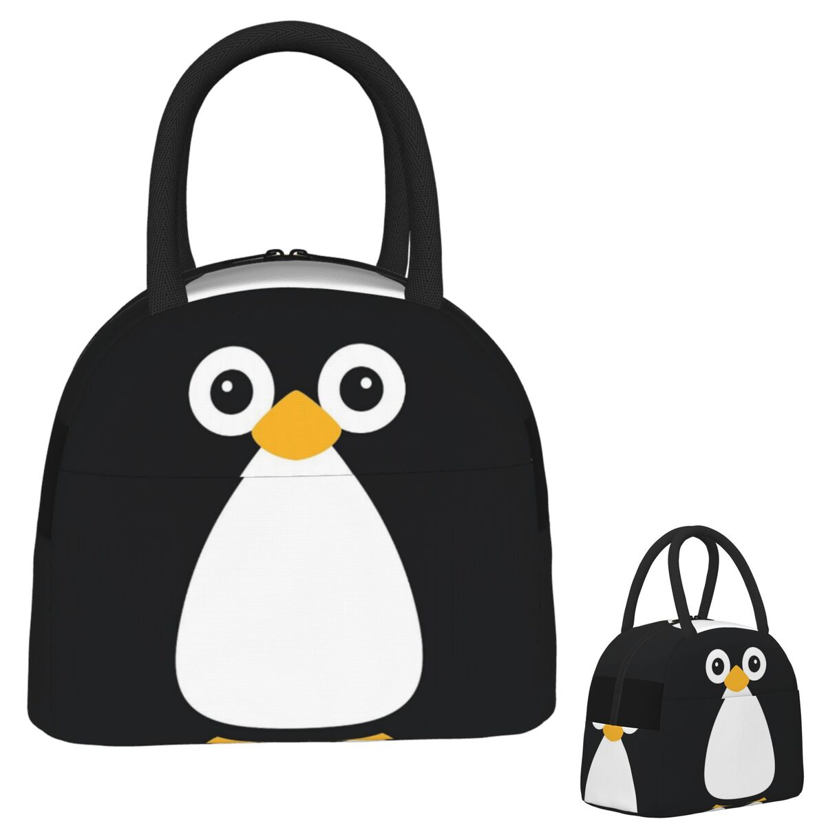 Women Bags Vector - Sevimli Vektör Penguen Yalıtımlı Öğle Yemeği