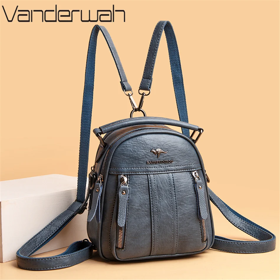 Women Bags In Sale - 4'ü 1 Arada Deri Sırt Çantaları