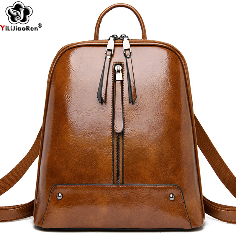 Women Bags In Sale - Kadın deri sırt çantası moda sırt