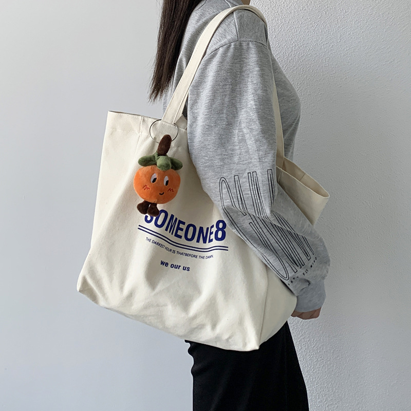 Women Bags With Laptop Compartment - Mektup ins kanvas çanta öğrenci kitap