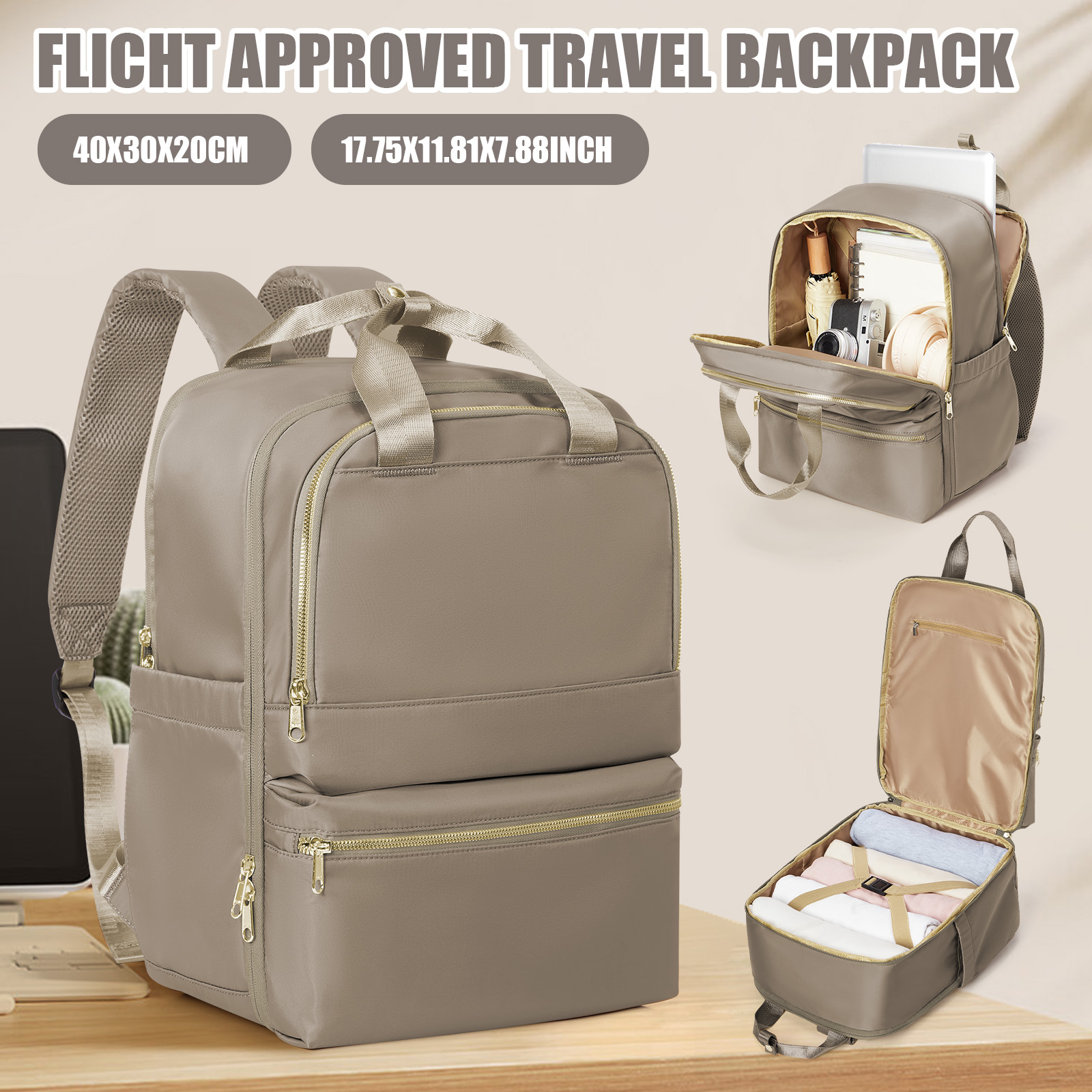 Women Bags Casual - Ryanair 40x30x20 Kadınlar için Seyahat Sırt