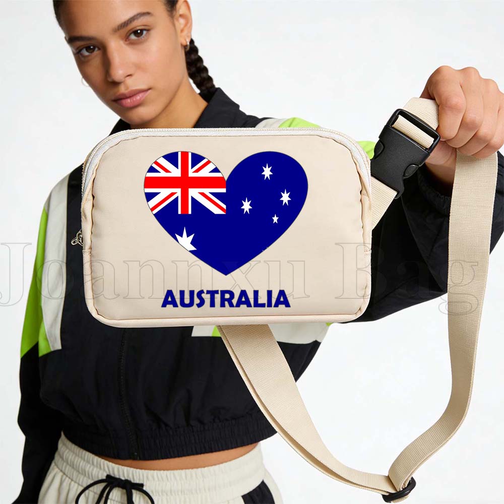 Women Bags In Australia - Avustralya Bayrağı Fanny Paketi Spor Bel
