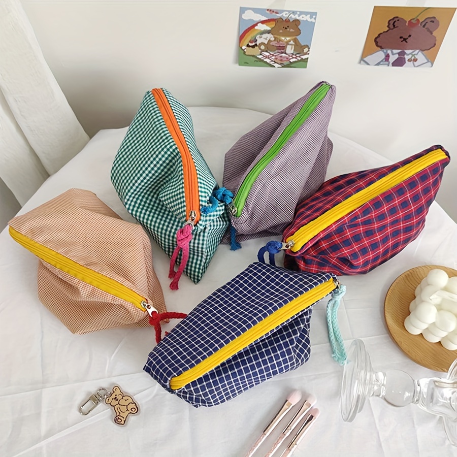 Women Bags In Sale - Sıcak Satış Kadın Ekose Makyaj Çantası