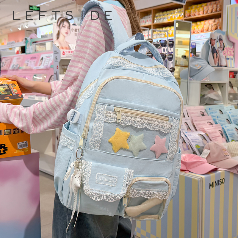 Women Bags 2026 Trends - Kadın Dantel Dekor Sırt Çantası Sevimli