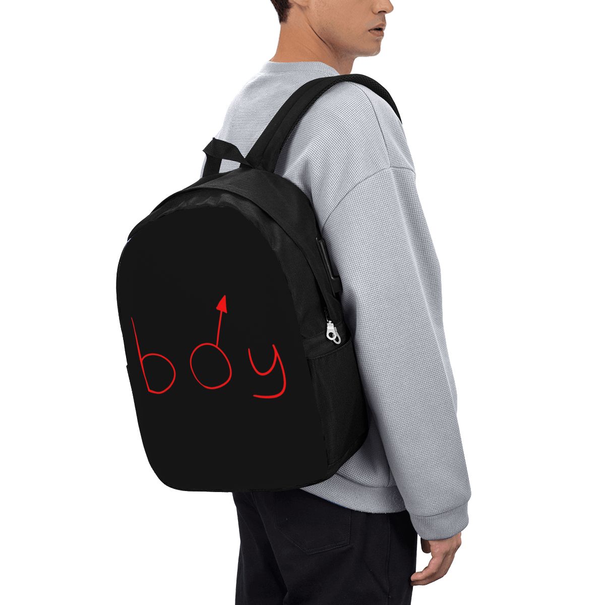 Womens Backpack - Boymoder Şapka Ve Gömlek Sırt Çantası
