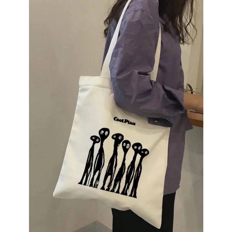 ROMWE Kawaii Yay Desen Kanvas  - Women Bags For Work incelemesi ve fiyatı