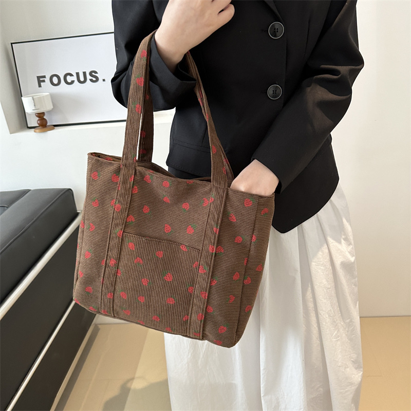 Kadife Çanta Çilek Plaj Çantas - Women Bags Low Price incelemesi ve fiyatı