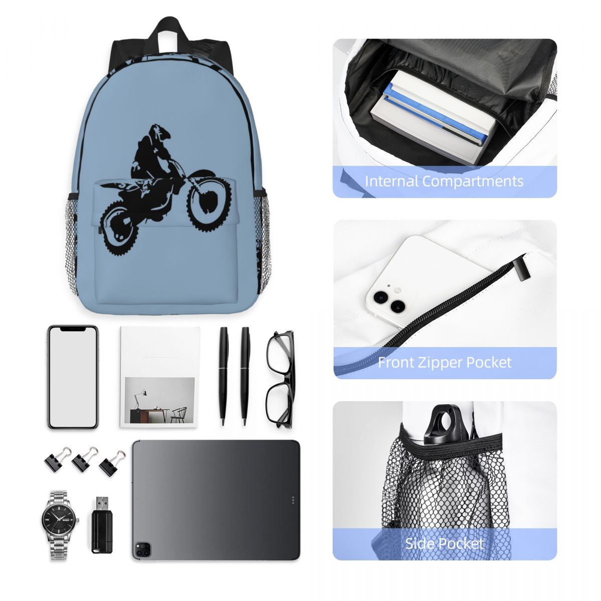 Moto X Dirt Bike Monotone Vekt - Women Bags Vector incelemesi ve fiyatı